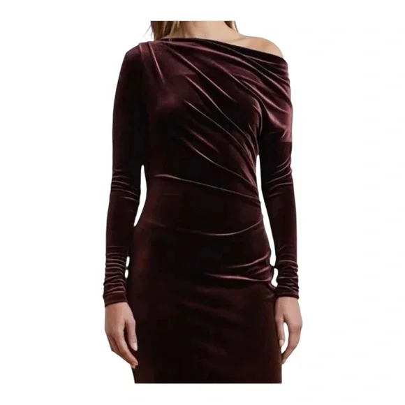 Lauren Ralph Lauren Velvet Sheath Dress – Size 6 – New With Tags - Picture 4 of 6